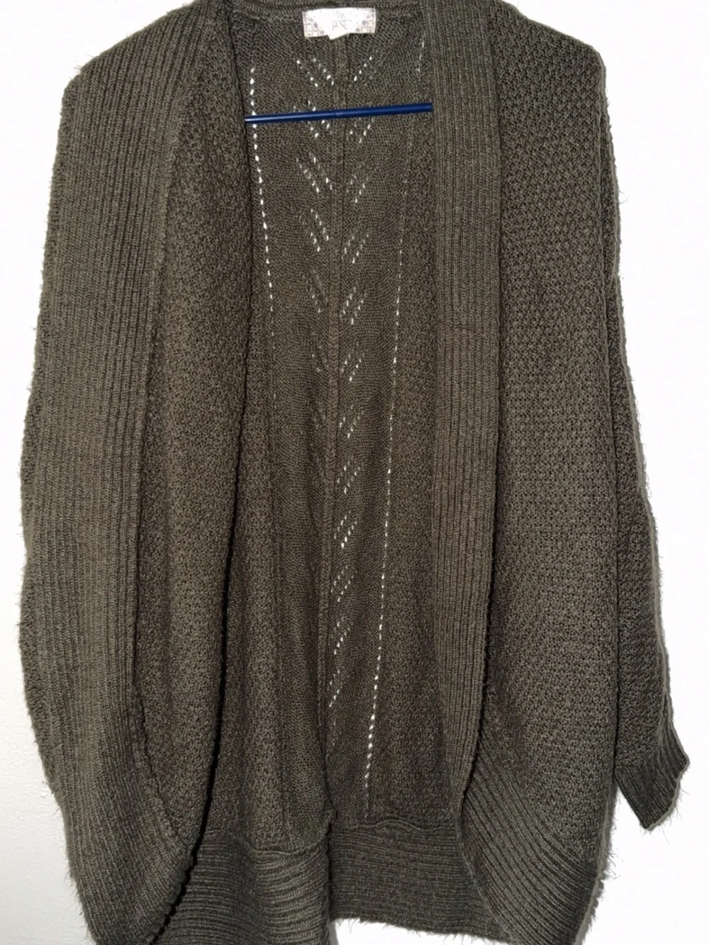 Pink Rose Olive Knit Pullover